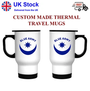 TAZZA DA VIAGGIO STAMPA ESERCITO BLU ACCIAIO INOX COIBENTATO TÈ CAFFÈ - PORTSMOUTH - Foto 1 di 3