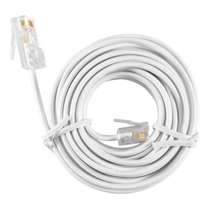 RJ11 6P4C zu RJ45 8P4C Modular Phone Internet VerläNgerungskabel 3 Meter S6X9 - Afbeelding 1 van 7
