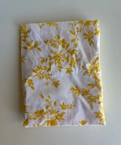 Sheridan baby bassinet cotton fitted sheet white yellow leaves, VGUC - Picture 1 of 2