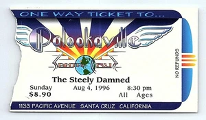 The Steely Damned Konzert Ticket Stub 4. August 1996 Santa Cruz California - Bild 1 von 2