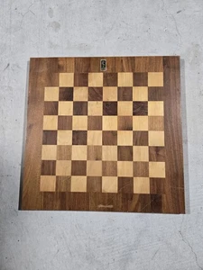 Vintage Drueke 18x18 Model 62 Chess Board Double-sided Walnut Birch 1.75 Sq. - Picture 1 of 14