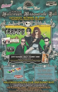 THE CRAMPS Halloween Maskenball USA Original Flyer Handzettel 2004 - Bild 1 von 2