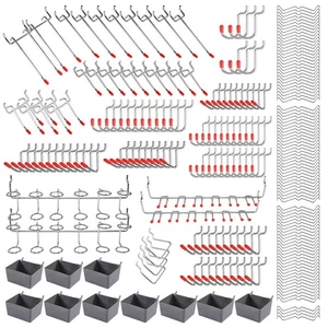 Assortimento di 228 ganci per schede con ganci in metallo set, custodia per schede 6937 - Foto 1 di 7