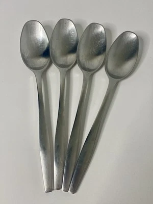 Dansk Variation V Stainless Oval Soup Spoons 8 1/8” Finland Set 4 - Image 1 of 4