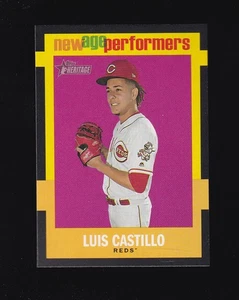 Topps Heritage New Age Performers 2020 Luis Castillo #NAP-25 Cincinnati Reds - Imagen 1 de 2