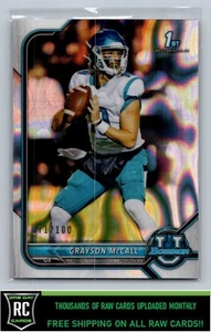 2021-22 Bowman University Chrome Lava Grayson McCall #55 Chanticleers - Picture 1 of 2