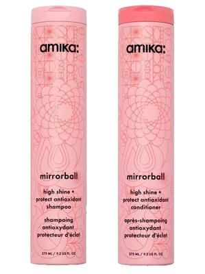 Amika Mirrorball High Shine+Protect Antioxidant Shampoo & Conditioner 9.2 oz Duo - Image 1 of 4