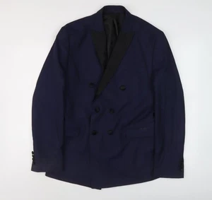 Selected Homme Herren Blazer Blau Zweireiher 40R - Bild 1 von 12