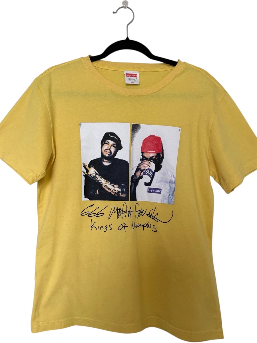 Supreme Three Six Mafia Tee L F/W 2012 Yellow Pre - Shrunk | eBay