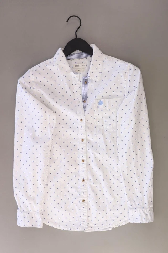 Springfield Langarmbluse Regular Bluse für Damen Gr. 40, M weiß aus Baumwolle - Bild 1 von 4