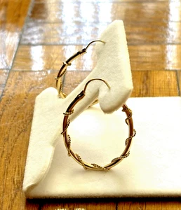 14 Karat Gold ovale Creolen - 2,1 Gramm - Bild 1 von 4