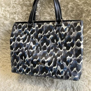 Longchamp Leopard Print Tote Bag PVC Leather A4 Size Used - Picture 1 of 10