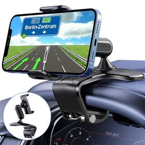 360 Degree Rotation Dashboard Cell Phone Holder for Car Clip Mount Stand Suit... - Picture 1 of 6