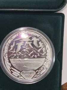 2000 $5 Australia Silver Coin Sydney Olympics Harbor of Life Air Birds W COA - Picture 1 of 6