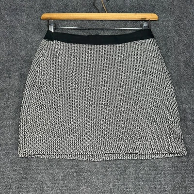 Falda Bailey 44 Mujer Pequeña Negra Blanca Lápiz Cintura Elástica Tirar de Punto Forrada Foto 1 de 4