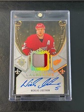 2020-21 Ultimate Collection Nicklas Lidstrom Game Used Patch Auto Autograph /25