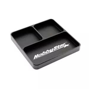 Hobbystar Aluminium Aluminium Teile Tablett, SCHWARZ, RC Werkzeugbank Halter Organizer - Bild 1 von 1