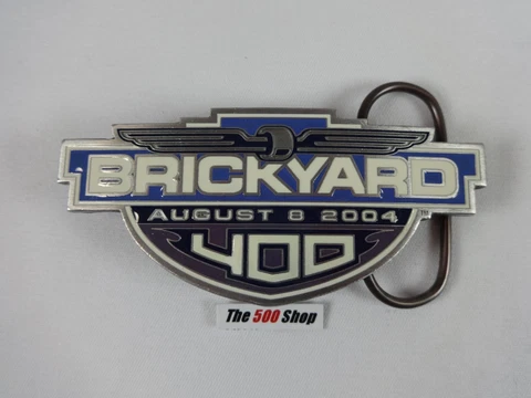 2004 Brickyard 400 Belt Buckle Limited Edition 327 of 500 Pewter Jeff Gordon Cover