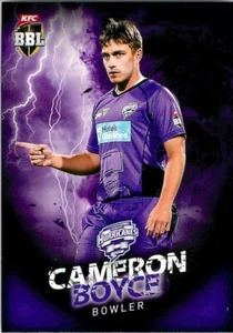 2017 2018 HOBART HURRICANES BBL Cricket Card CAMERON BOYCE - Picture 1 of 2