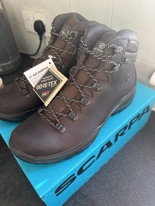 Scarpa Terra Gtx Brown Gore Tex Size 43 Uk 9 Walking Hiking Boots - Picture 1 of 5
