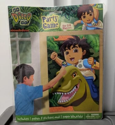Go Diego Go! Pin de fiesta de cumpleaños para niños Dora la insignia juego pegatinas Foto 1 de 2