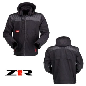 Z1R Armored Textile/Leather Street Motorcycle Black/Red Jacket - Pick Size - Picture 1 of 4
