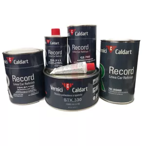 KIT VERNICIATURA CALDART 1.75 KG STUCCO + 1LT FONDO GRIGIO + 1LT TRASPARENTE UHS - Imagen 1 de 1