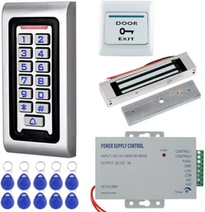 Door Access Control Entry System Kit RFID Keypad+320lbs Electric Magnetic Lock - Picture 1 of 9