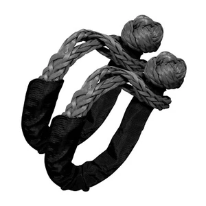 2 PCS 1/2'' x 22'' Synthetic Soft Shackle Tow Rope Recovery Strap 37,400LBS Gray - Bild 1 von 7