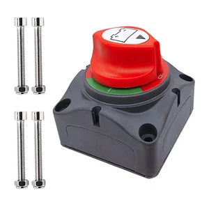 Battery Switch, 12-48 V Battery Power Cut Master Switch Disconnect Isolator for - Picture 1 of 12