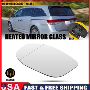 Espejo de puerta de vidrio térmico lado del conductor izquierdo para Honda Odyssey 2014 2015 2016 2017 - Imagen 1 de 11