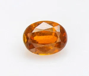 Natural Orange Kyanite 8x6x4 Faceted Gemstone, Oval Shape Kyanite - Picture 1 of 6