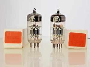 2 x ECC85 MICRON MATCHED PAIR 86A50 Double Triode TUBES 6AQ8 NEW BOX - Bild 1 von 4