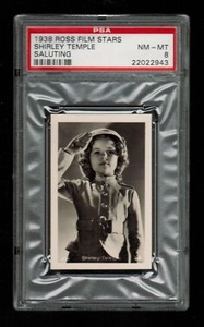 PSA 8 SHIRLEY TEMPLE 1938 Ross Film Stars Card HIGHEST EVER GRADED 1/1