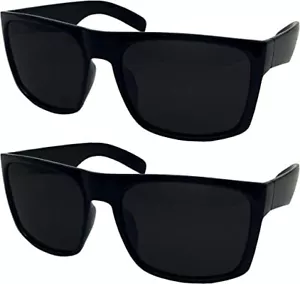 2-Pack XL Polarized Men's Big Wide Frame Sunglasses Large Head Fit-Au - Picture 1 of 6