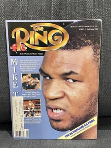 THE RING BOXING VINTAGE MAGAZINE MIKE TYSON Feb 1990 NR MINT UNREAD HOFer - Picture 1 of 2
