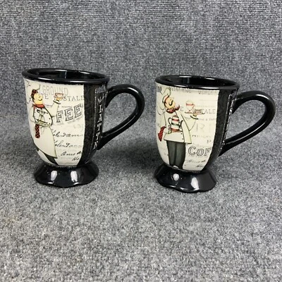 Juego de 2 tazas de café espresso latte de chef internacional certificadas Sydney Wright Foto 1 de 4