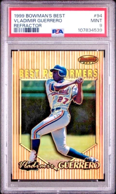 1999 Bowman's Best MLB Refractor 94 Владимир Герреро /400 PSA 9 Montreal Expos - Изображение 1 из 4
