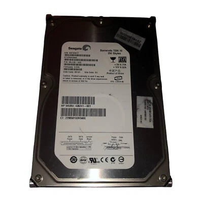 Hard Disk ST3250820AS Seagate Barracuda 7200.10 250GB 7200RPM SATA 3Gbps 8MB 3.5 - Immagine 1 di 2