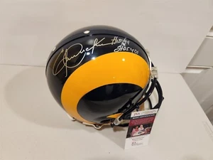 ERIC DICKERSON signed full size RAMS Authentic Proline helmet JSA COA - Picture 1 of 7