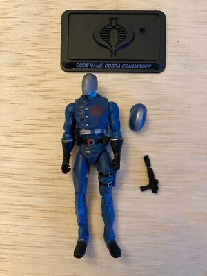 GI Joe 2008 COBRA COMMANDER Ultimate Battle Target 25th figura completa con tarjeta Foto 1 de 2