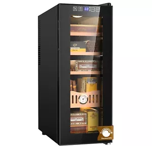 Electric Cigar Humidor 250Cigar Capacity, Cooling/Heating & Spanish Cedar Wood - Picture 1 of 9