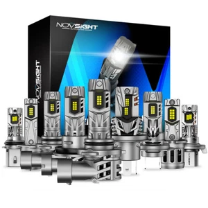 NOVSIGHT H4 H7 H11 H13 9004 9005 9006 9007 LED Headlight Bulbs Kit High Low Beam - Picture 1 of 21