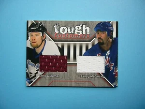 2001/02 IN THE GAME ITG BAP DUAL JERSEY CARD #TC-39 CHRIS DINGMAN SANDY MCCARTHY - Picture 1 of 2