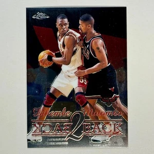 1998-99 Topps Chrome #B6 Dikembe Mutombo Back 2 Back - Picture 1 of 2