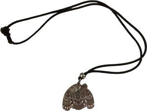 Vtg Joe Wilson Canada Raven The Cultural Hero Necklace Thunderbird Pendant Haida - Picture 1 of 2