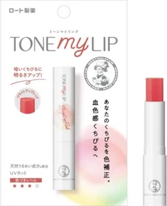 Bálsamo palo Mentolatum Tone My Lip Brillante color rojo labios sin perfume 2,4 g Japón - Imagen 1 de 4