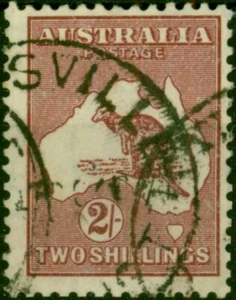 Australia 1945 2S Marrone SG212 Usato Fine (3) - Foto 1 di 1