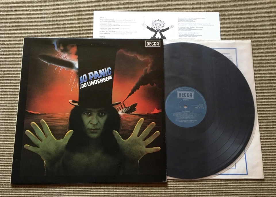 UDO LINDENBERG & THE PANIK ORCHESTRA NO PANIC LP 1976 UK DECCA P3WP3W INSERT M- - Image 1 of 4