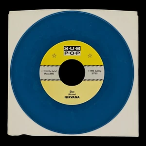 Nirvana – Sliver SP73, 7", 45 RPM, Blue Vinyl, Sub Pop Form, US, 1990 - Picture 1 of 11